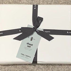 West Elm Organic 400 TC Twin Sheet Set